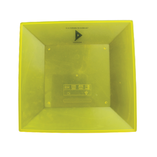 Kit 100x Assiettes creuse, 22cm, jaune